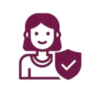 Operatore esperto con simbolo di sicurezza